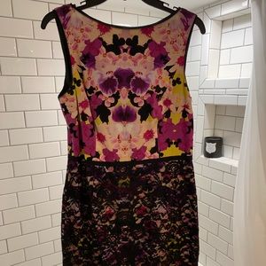 Maggy London dress floral and lace